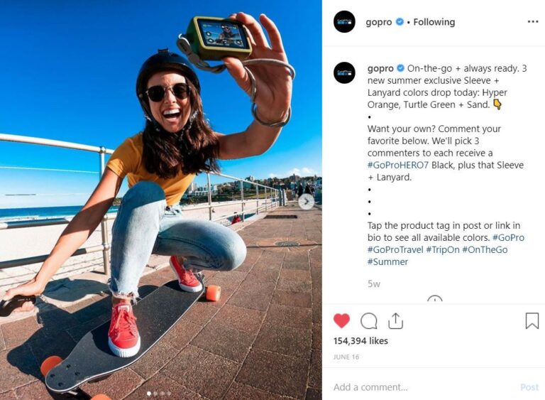 GoPro using social media for business