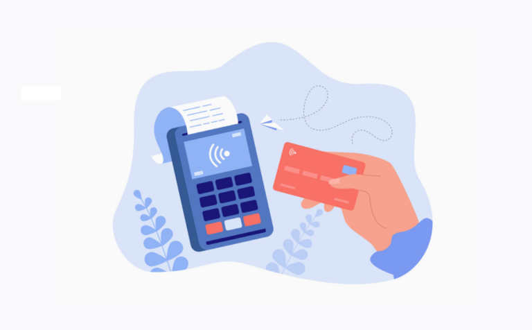 Illustration of Digital Contactless payment