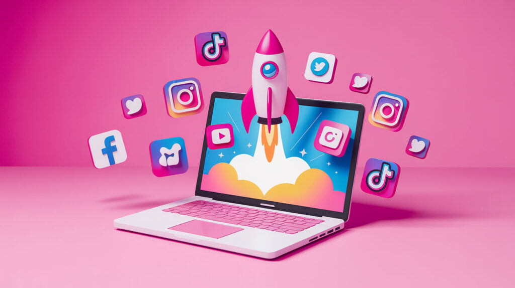 Creative digital marketing ideas illustrated through multichannel strategies like interactive content, email campaigns, social media visuals, and personalization tactics